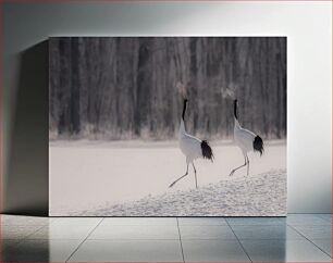 Πίνακας, Cranes in Winter Γερανοί το χειμώνα