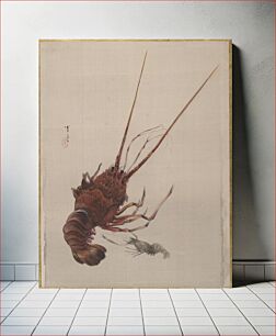 Πίνακας, Crayfish by Watanabe Seitei