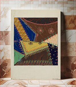Πίνακας, Crazy Quilt (ca. 1940) by Ruth M. Barnes