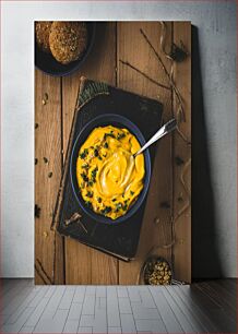 Πίνακας, Creamy Pumpkin Soup with Herbs Κρεμώδης κολοκυθόσουπα με βότανα