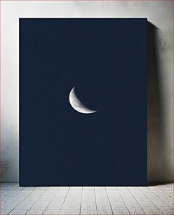 Πίνακας, Crescent Moon in Night Sky Ημισέληνος στο νυχτερινό ουρανό