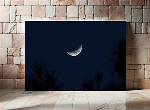 Πίνακας, Crescent Moon in the Night Sky Ημισέληνος στον νυχτερινό ουρανό