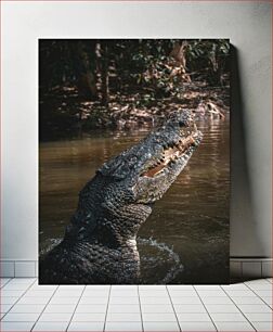 Πίνακας, Crocodile in the Wild Κροκόδειλος στην άγρια ​​φύση
