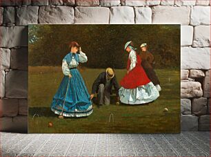 Πίνακας, Croquet Scene (1866) by Winslow Homer