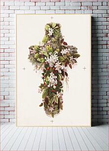 Πίνακας, Cross of flowers by Olive E. Whitney