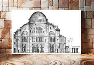 Πίνακας, Cross-section of Hagia Sophia, reconstruction