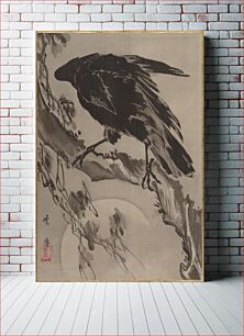 Πίνακας, Crow and the Moon by Wanabe Kyosai