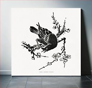 Πίνακας, Crow bird, vintage animal illustration. From a Japanese woodcut-Japanese illustration