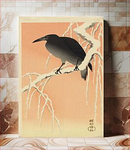 Πίνακας, Crow on Snow-Covered Branch at Dawn by Ohara Shōson
