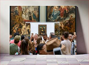 Πίνακας, Crowd Viewing Art in a Museum Πλήθος Τέχνης σε Μουσείο