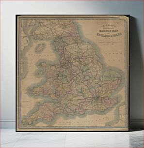 Πίνακας, Cruchley's travelling railway map of England & Wales