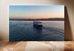 Πίνακας, Cruise Ship at Sunset Κρουαζιερόπλοιο στο ηλιοβασίλεμα