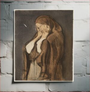 Πίνακας, Crying woman, 1907, by Magnus Enckell