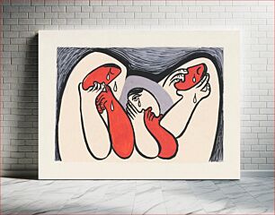 Πίνακας, Crying women (1938), abstract painting by Mikulas Galanda