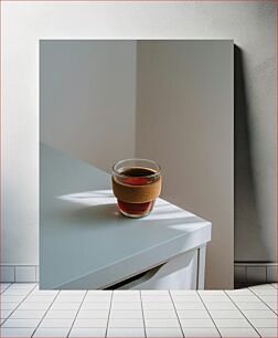 Πίνακας, Cup of Tea on Table Φλιτζάνι τσάι στο τραπέζι