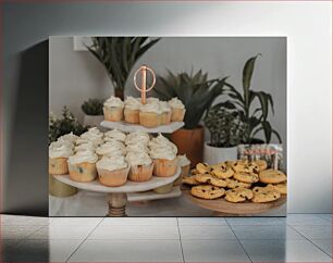 Πίνακας, Cupcakes and Cookies on Display Cupcakes και cookies στην οθόνη