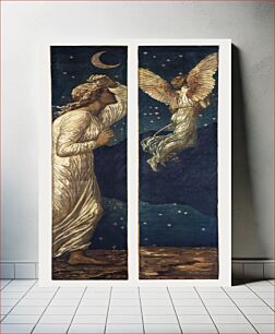 Πίνακας, Cupid Flying away from Psyche (1881) by Sir Edward Burne–Jones