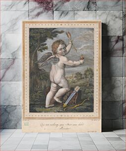 Πίνακας, Cupid with an arrow, Angelo Zaffonato