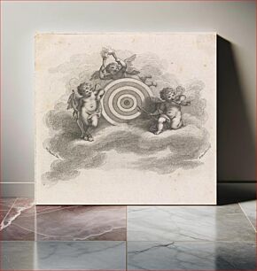 Πίνακας, Cupids With Bow, Arrow And A Target Board by Francesco Bartolozzi