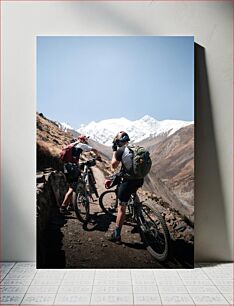 Πίνακας, Cycling through Mountain Trails Ποδηλασία μέσα από ορεινά μονοπάτια