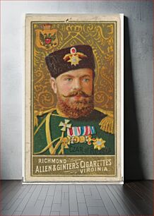 Πίνακας, Czar of Russia, from World's Sovereigns series (N34) for Allen & Ginter Cigarettes