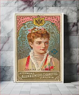 Πίνακας, Czarina of Russia, from World's Sovereigns series (N34) for Allen & Ginter Cigarettes