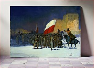 Πίνακας, Czechoslovakian Army Entering Vladivostok, Siberia, in 1918 by George Benjamin Luks