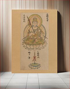 Πίνακας, Daishōjin Bosatsu, from “Album of Buddhist Deities from the Diamond World and Womb World Mandalas”, attributed to Takuma Tametō