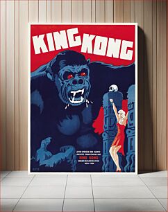 Πίνακας, Danish movie poster for King Kong (1933) chromolithograph art by RKO Radio Pictures