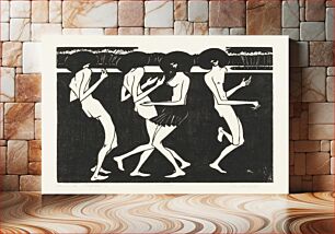 Πίνακας, Dansende Papoea's (1921–1922) by Johannes Frederik Engelbert ten Klooster