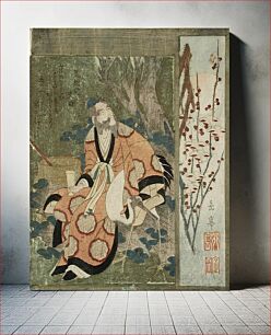 Πίνακας, Daoist Immortal Rin Nasei and a Crane by Yashima Gakutei
