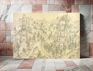 Πίνακας, Daoist Temples at Dragon Tiger Mountain (Longhu Shan) by Guan Huai