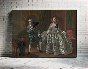 Πίνακας, David Garrick and Mrs. Pritchard in Benjamin Hoadley's "The Suspicious Husband"