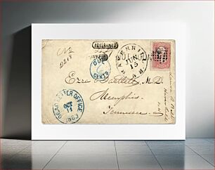 Πίνακας, Dead Letter Office cover (1863) vintage envelope