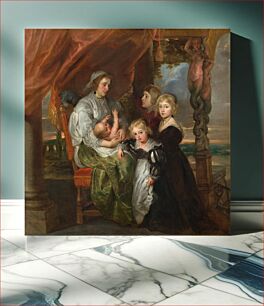 Πίνακας, Deborah Kip, Wife of Sir Balthasar Gerbier, and Her Children (1629–1630, reworked probably mid 1640s) by Sir Peter Paul Rubens & Jacob Jordaens