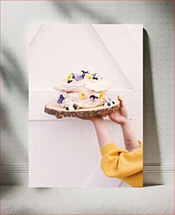 Πίνακας, Decorative Cake with Flowers Διακοσμητικό κέικ με λουλούδια