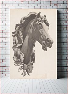 Πίνακας, Decorative Horse's Head (ca.1938) by Albert Ryder