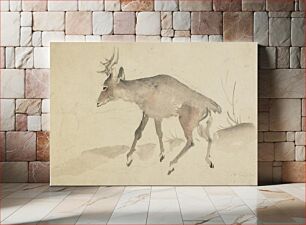Πίνακας, Deer by Katsushika Hokusai