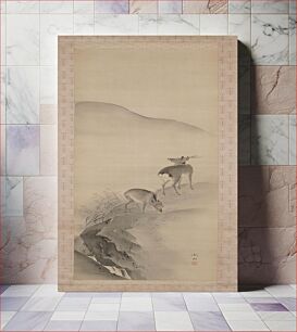 Πίνακας, Deer in an Autumn Landscape by Mori Tetsuzan