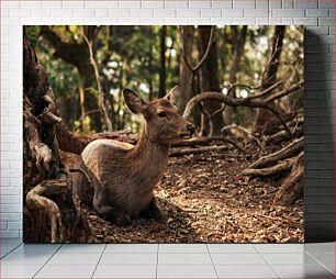 Πίνακας, Deer in the Forest Ελάφια στο Δάσος