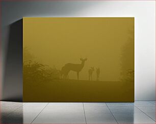 Πίνακας, Deer in the Mist Ελάφια στην Ομίχλη