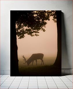 Πίνακας, Deer in the Morning Mist Ελάφια στην πρωινή ομίχλη