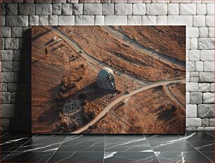 Πίνακας, Deflated Hot Air Balloon in a Desert Landscape Ξεφουσκωμένο αερόστατο σε ένα τοπίο της ερήμου