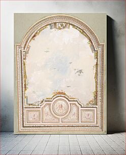 Πίνακας, Deign for a ceiling a a trompe l'oeil sky by Jules-Edmond-Charles Lachaise and Eugène-Pierre Gourdet