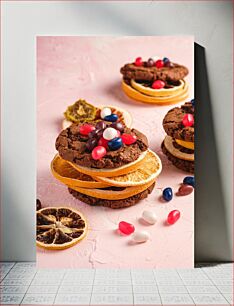 Πίνακας, Delectable Cookie and Fruit Arrangement Απολαυστική σύνθεση μπισκότων και φρούτων