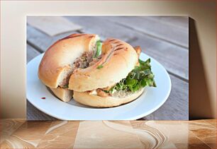 Πίνακας, Delicious Bagel Sandwich Νόστιμο σάντουιτς Bagel