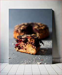 Πίνακας, Delicious Berry Cake Νόστιμο κέικ μούρων