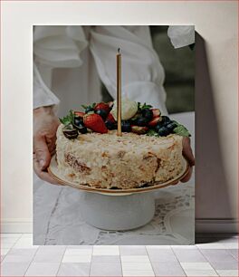 Πίνακας, Delicious Birthday Cake Λαχταριστή τούρτα γενεθλίων