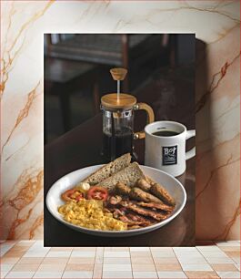 Πίνακας, Delicious Breakfast with Coffee Νόστιμο πρωινό με καφέ