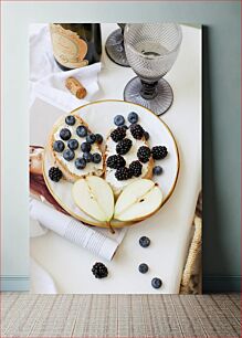 Πίνακας, Delicious Breakfast with Fruits Νόστιμο πρωινό με φρούτα